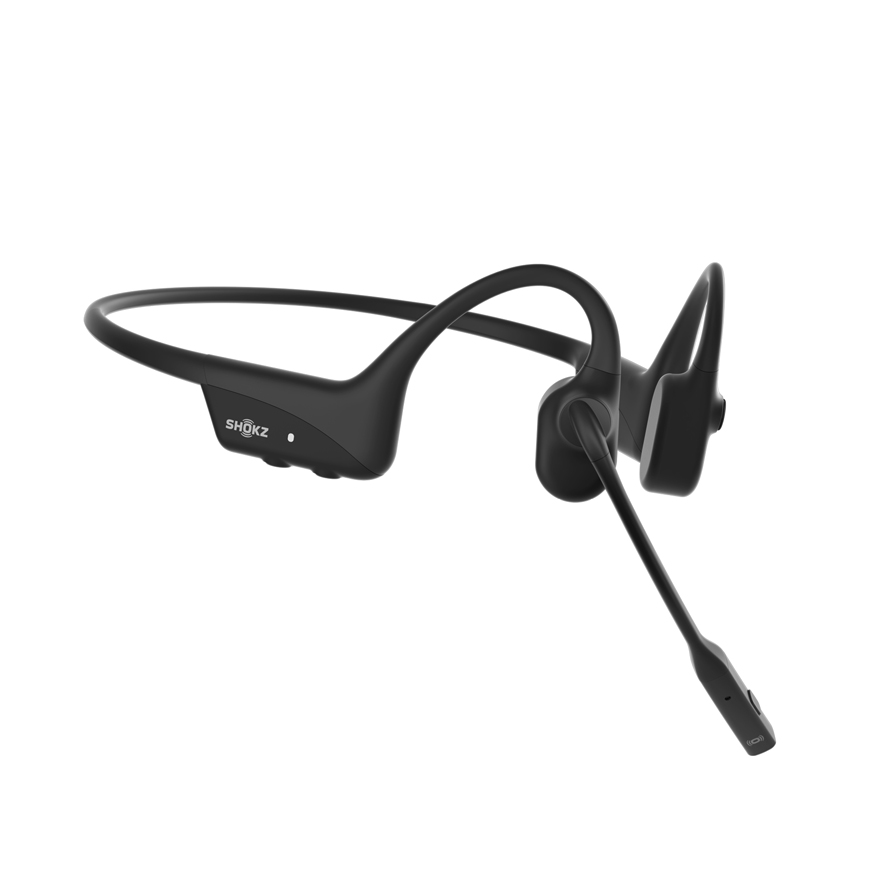 Shokz OpenComm2 Bluetooth-Headset mit Knochenschall-Technologie_Mikrofon Shokz OpenComm2 Bluetooth-Headset mit Knochenschall-Technologie und flexiblem Mikrofon