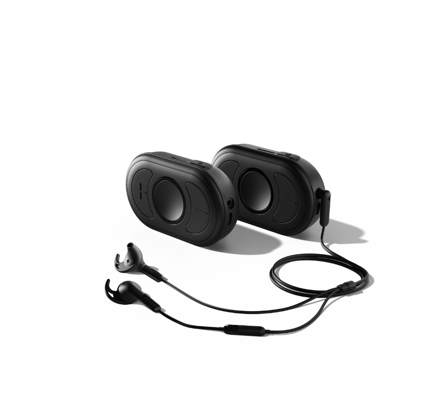 CEECOACH PLUS Duo Set_schwarz_von vorne_mit Headset CEECOACH PLUS Duo Set_schwarz_von vorne_mit Headset