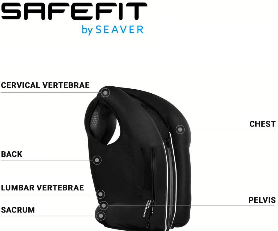 SAFEFIT vest from the side_Lines mark the protected body areas: Cervical spine, chest, back, lumbar spine, sacrum and pelvis SAFEFIT by SEAVER_Lines mark the protected areas of the body.jpg?ts=1758286420