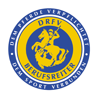 Logo_ DRFV_Blue Yellow Professional Rider Equestrian Sport Tradition.