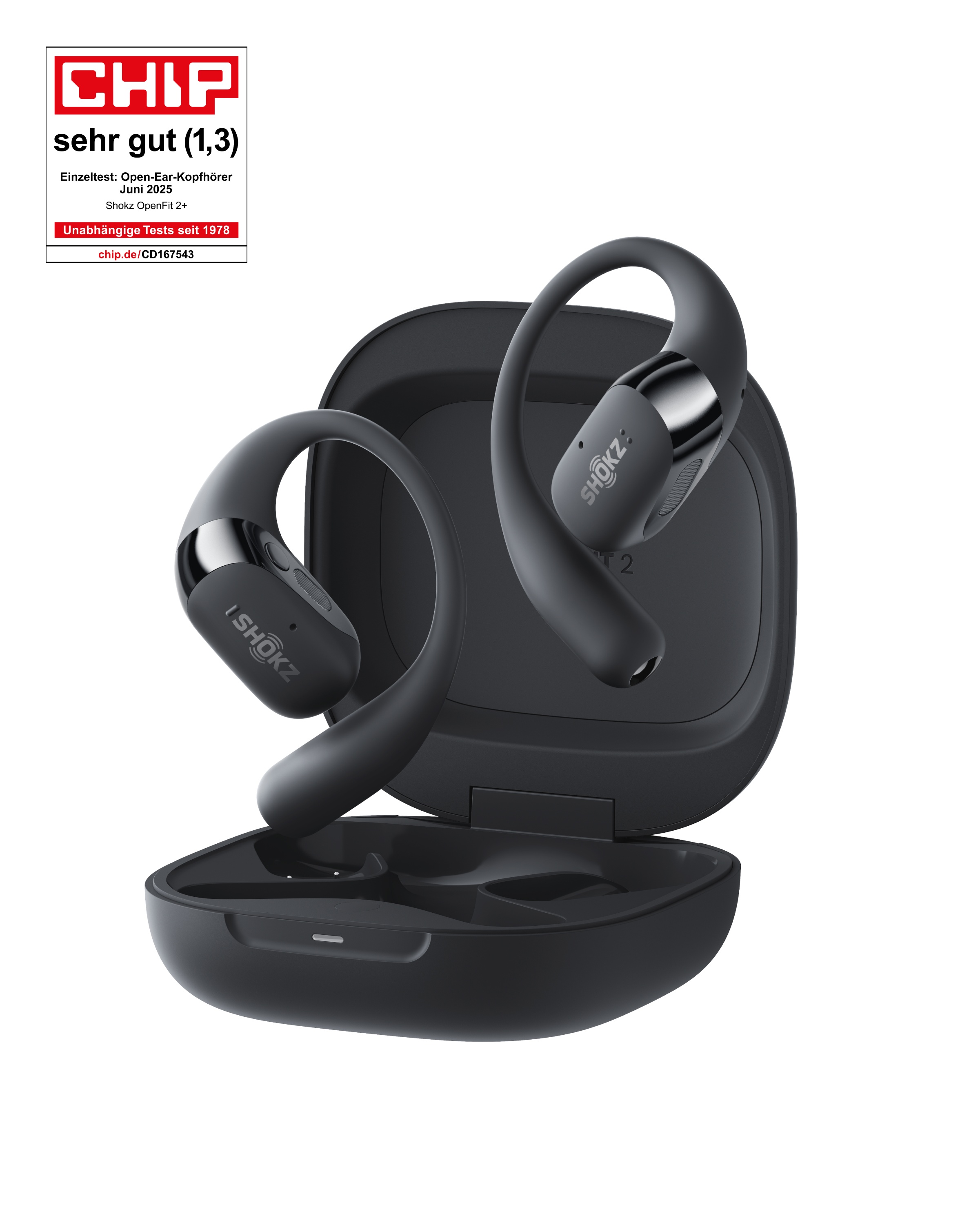 SHOKZ OpenFIT 2+ schwarz