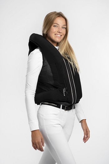 Woman wearing SAFEFIT by SEAVER smiles at the camera. Woman wearing SAFEFIT by SEAVER smiles at the camera.